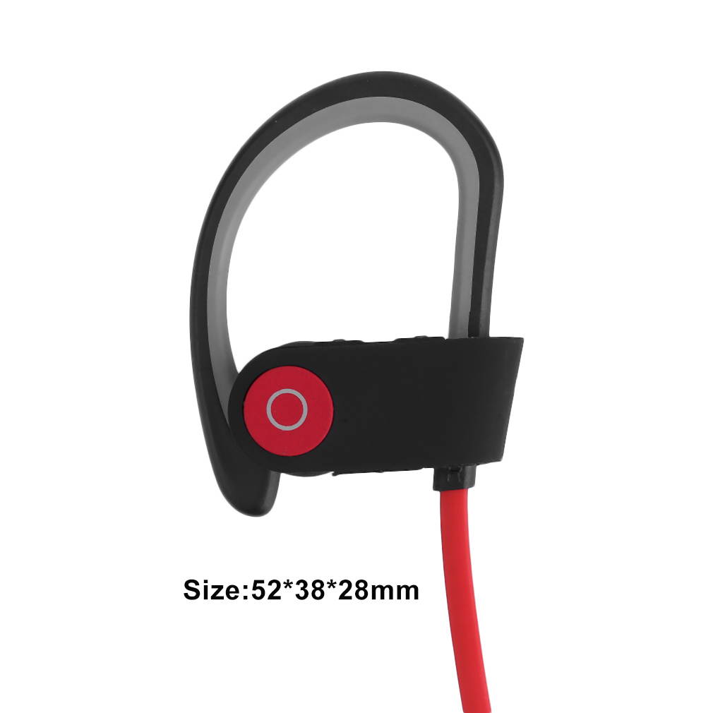 Wireless Bluetooth Headset Stereo Headphone Earphone Sport for Mobile Phone with Soft Ear Tip and Ear Hook