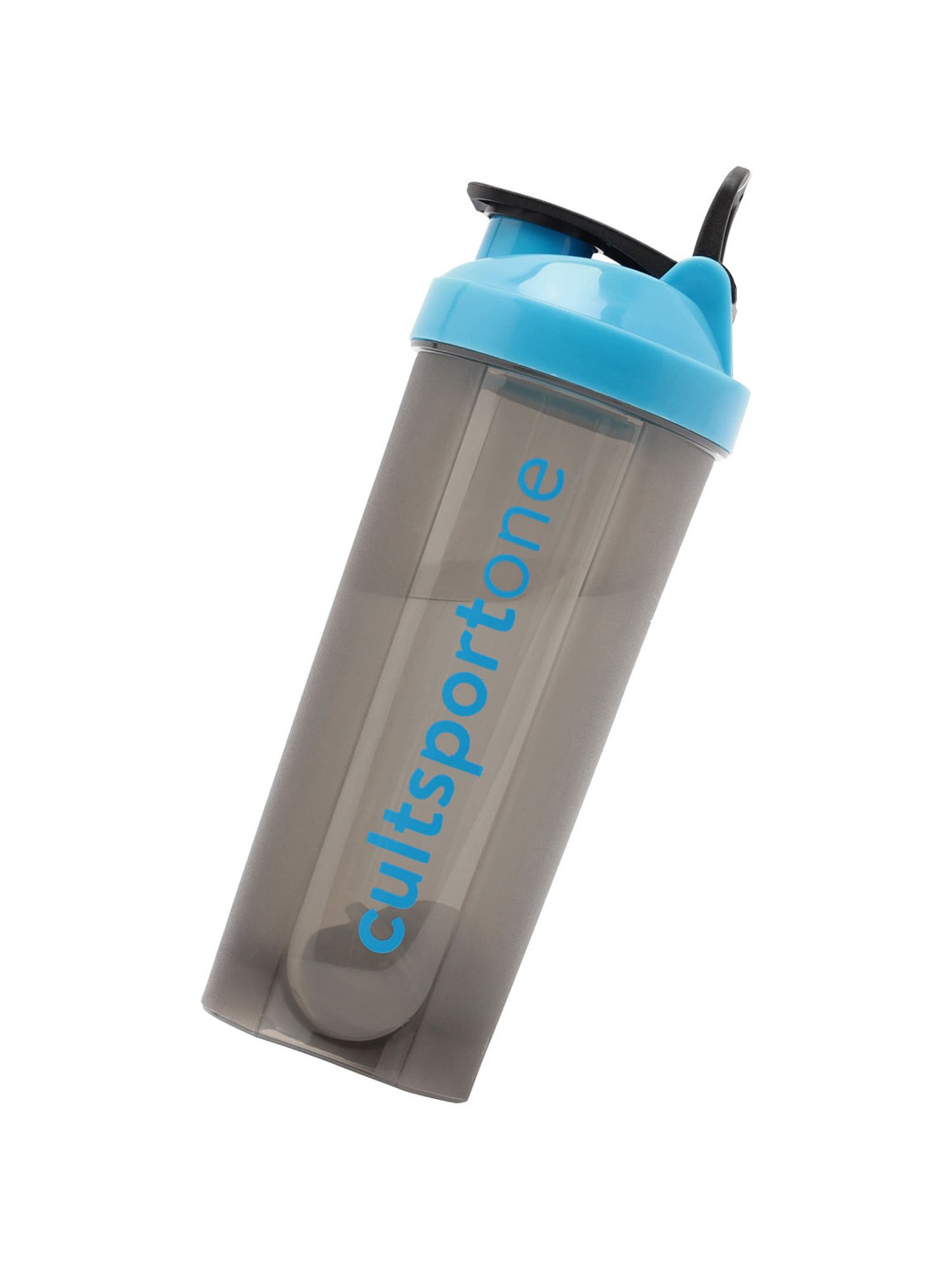 Cultsportone Spill Proof Flip Top Shaker with Blender Ball (Blue)