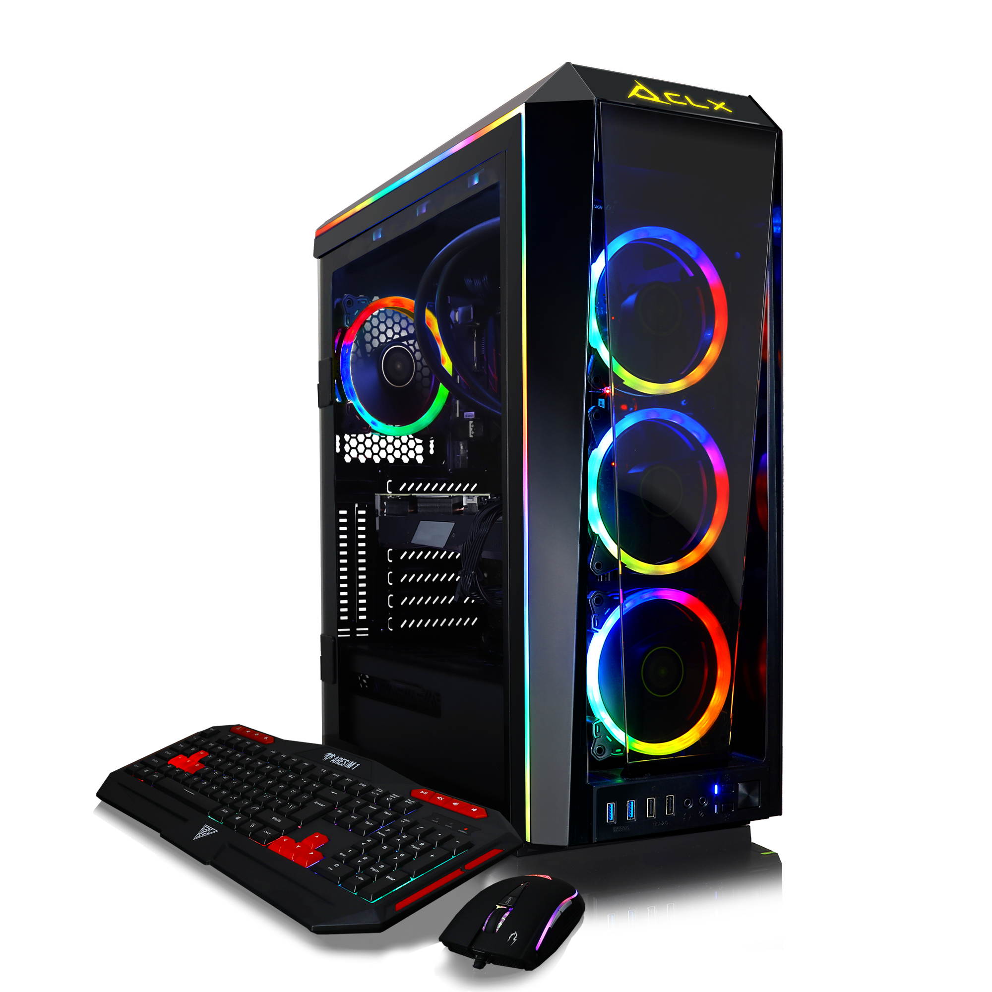 CLX SET VR-Ready Gaming Desktop - Liquid Cooled AMD Ryzen 9 5900X 3.7Ghz 12-Core Processor, 64GB DDR4 Memory, GeForce RTX 3090 24GB GDDR6X Graphics, 1TB SSD, 6TB HDD, WiFi, Windows 10 Home 64-bit