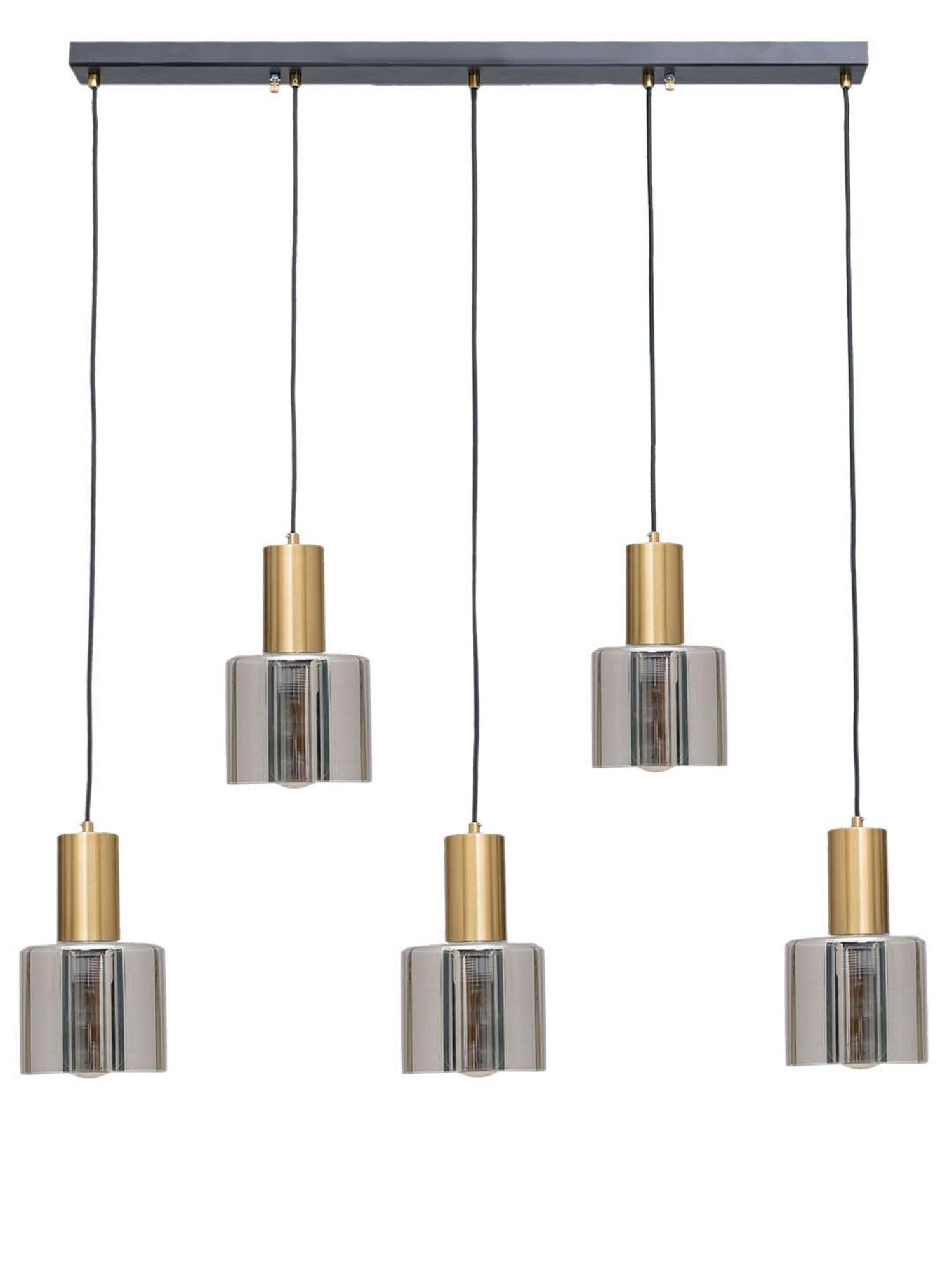 Fos Lighting Antique Brass Finish Allure 5 Light Chandelier - Set of 1