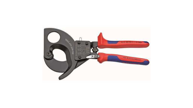 KNIPEX 95 31 280 SBA 11" Ratchet Action Cable Cutter, Center Cut