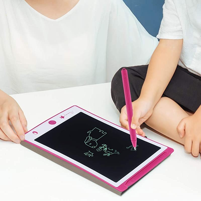 LCD Writing TabletElectronic Writing Drawing Board Doodle Board 85 Handwriting Paper Drawing Tablet Gift for Kids and Adults at HomeSchool and Office Pink