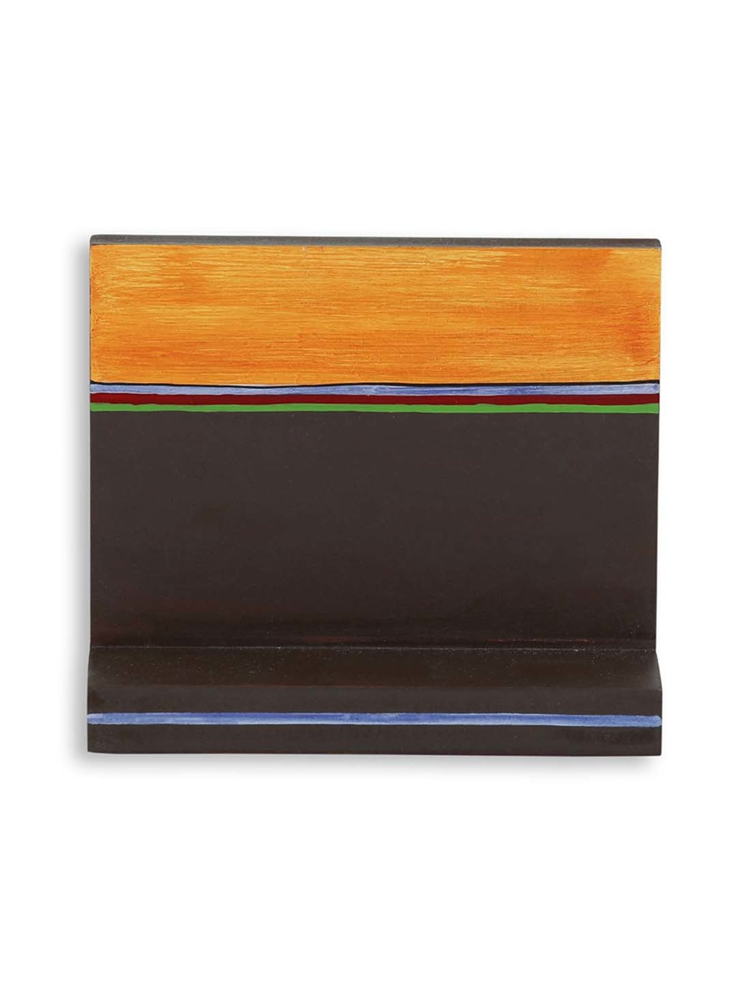 Art Street Black Mdf Jharokha Jali Square Hanging Ornaments Wall Art - Set of 4