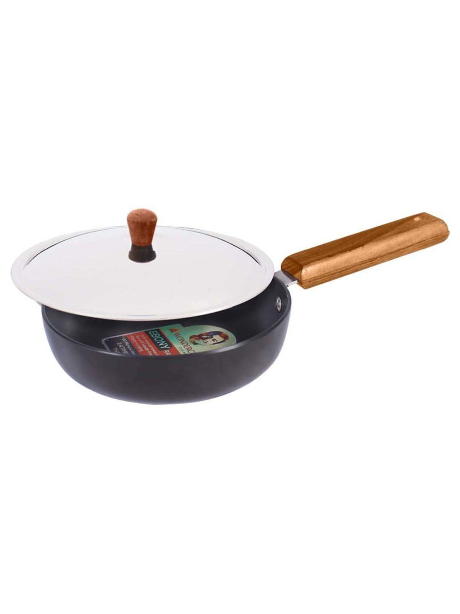 Wonderchef Ebony Non-stick 20 cm Deep Fry Pan with Lid