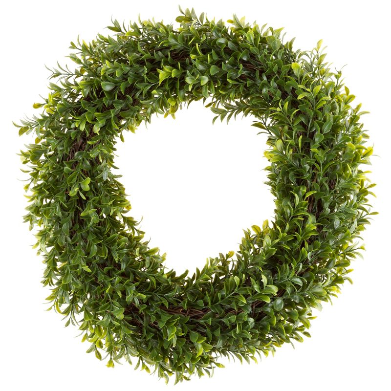 Round Artificial Hedyotis Wreath 15" - Pure Garden