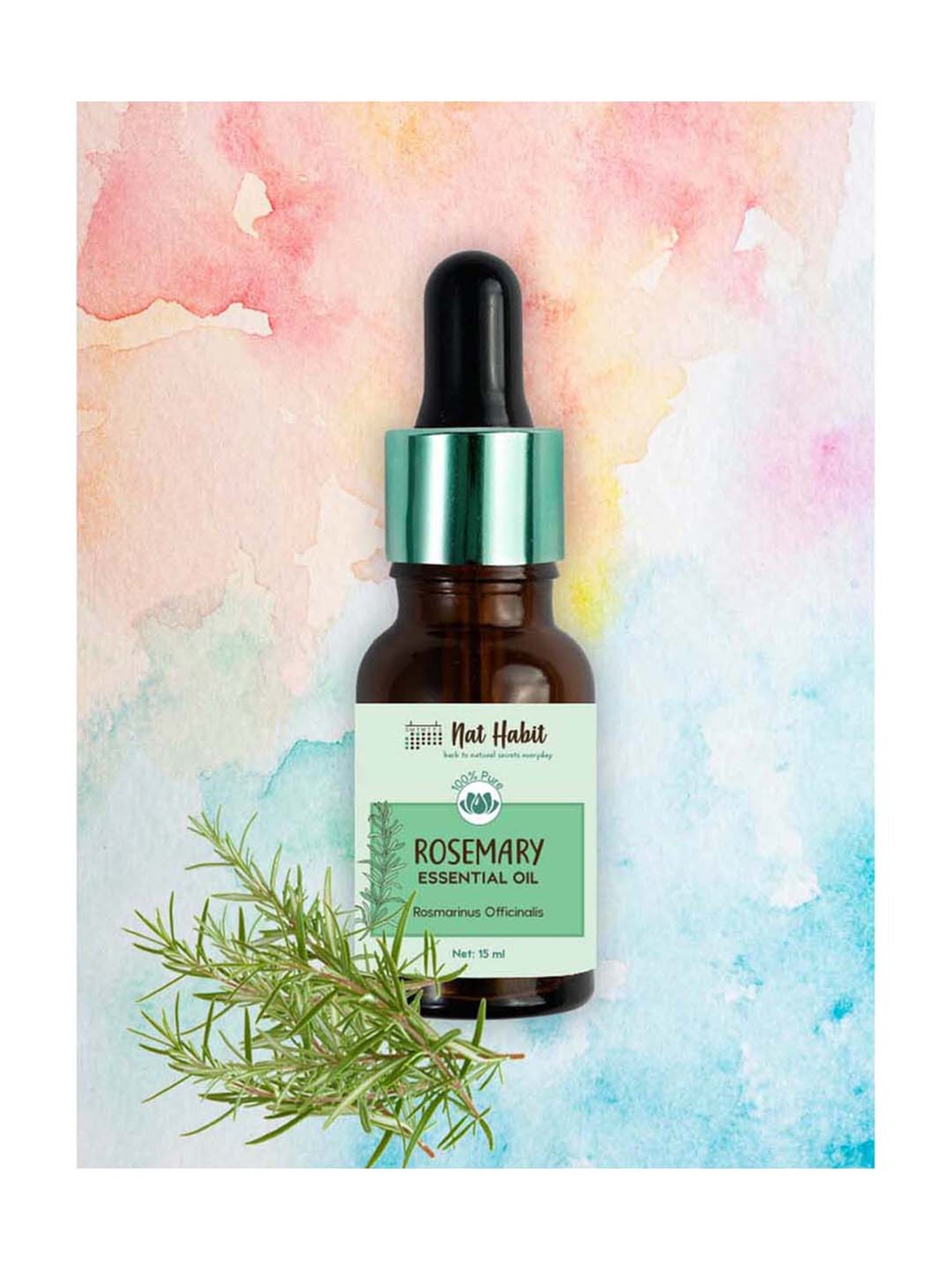 Nat Habit Pure Rosemary Essential Oil - 15 ml