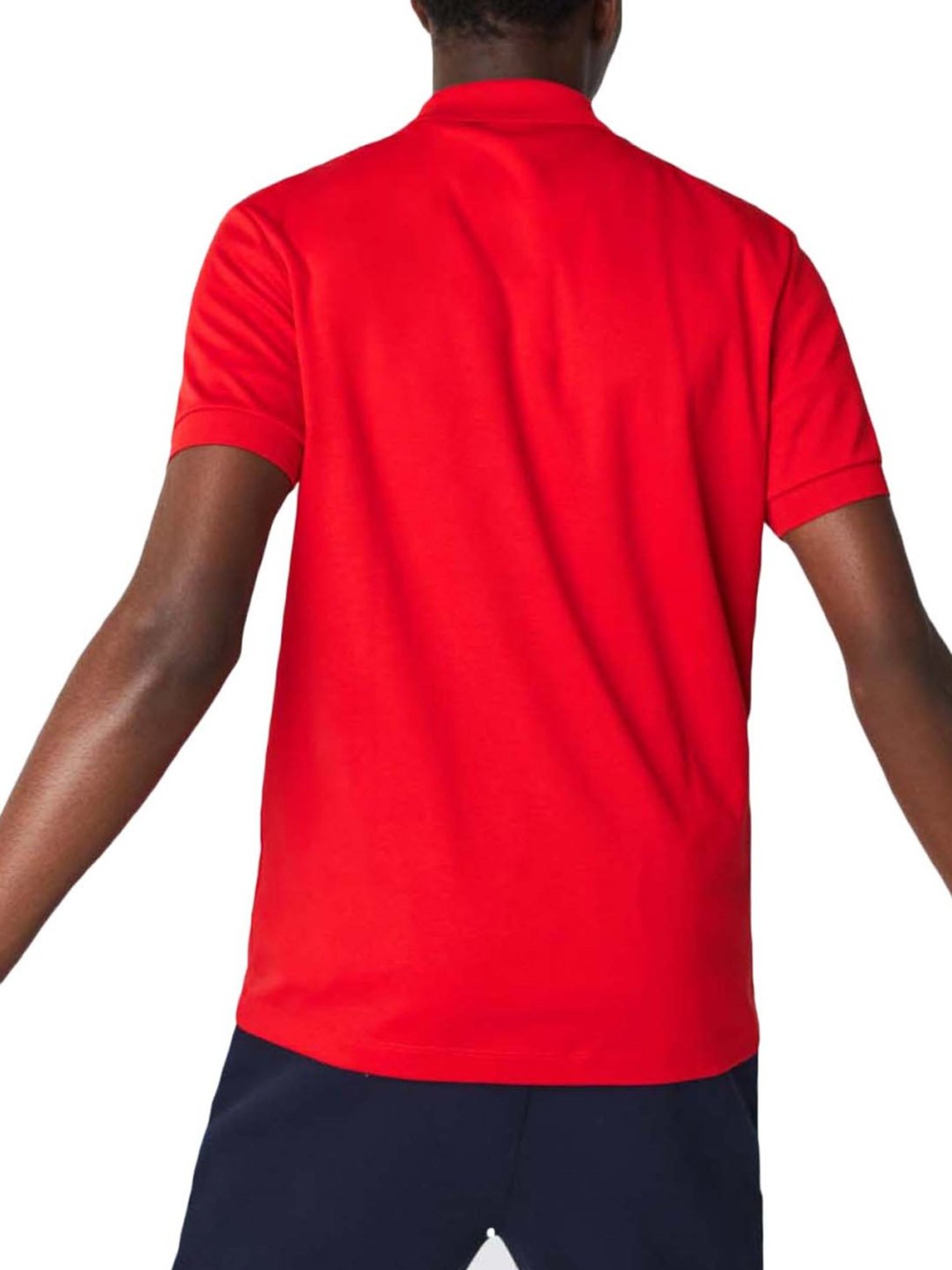 Lacoste Red Cotton Regular Fit Polo T-Shirts
