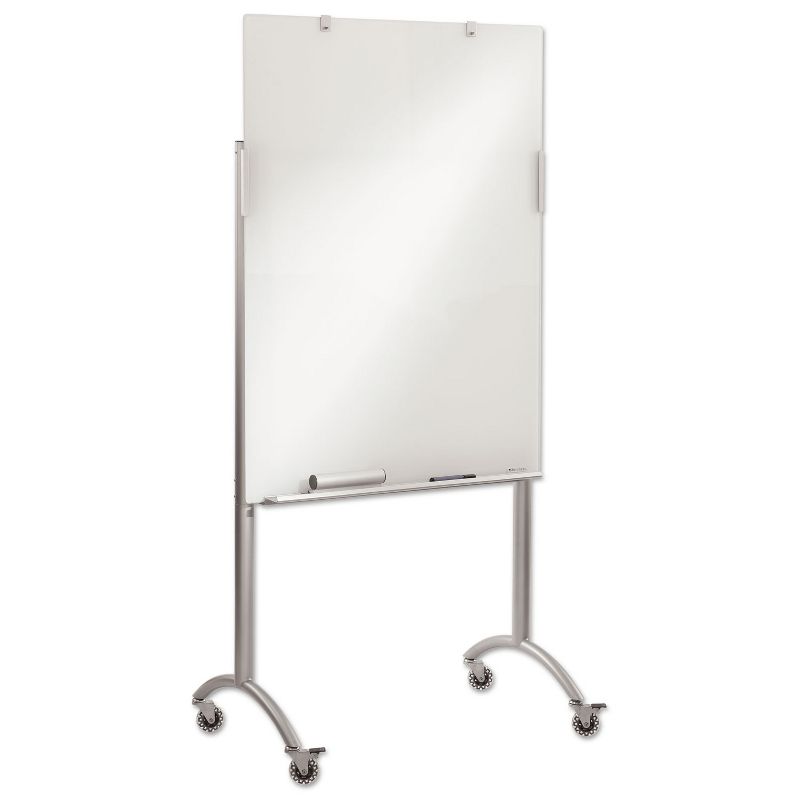 Iceberg Clarity Glass Mobile Presentation Easel 36 x 48 x 72 Glass/Steel 31100