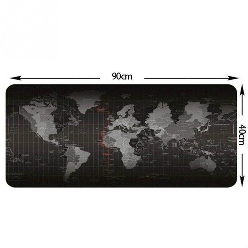GS Large Size Mouse Pad 900x400x2mm World Map Speed Game Keyboard Mouse Pad Mat Non-slip Laptop Gaming Mousepad Table Mat