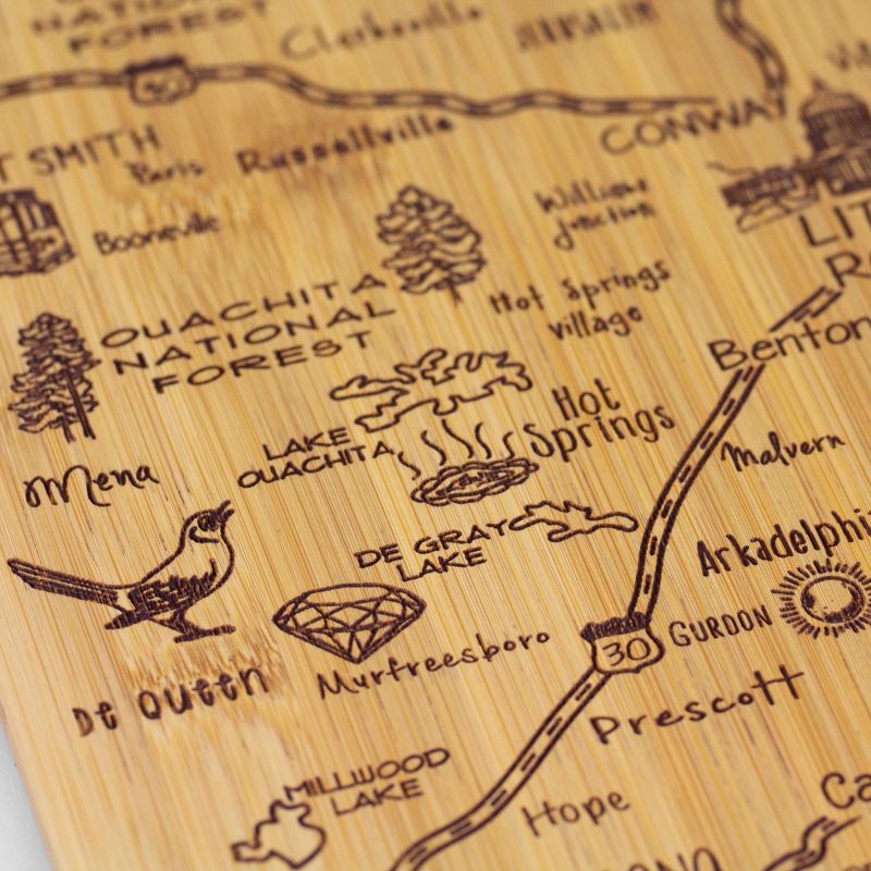 Totally Bamboo Destination Arkansas Serving and Cutting Board