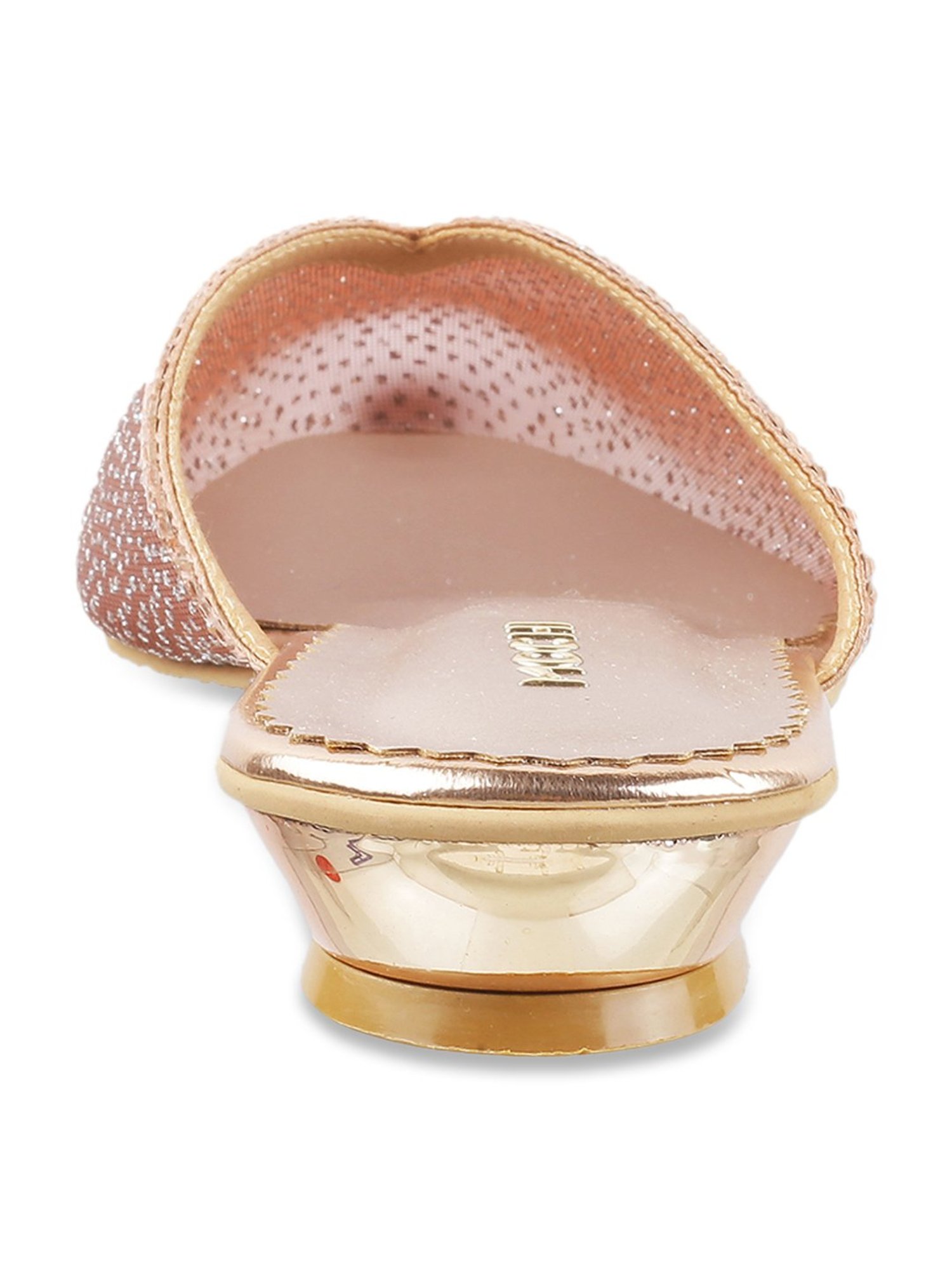 Mochi Women's Rose Gold Mule Shoes