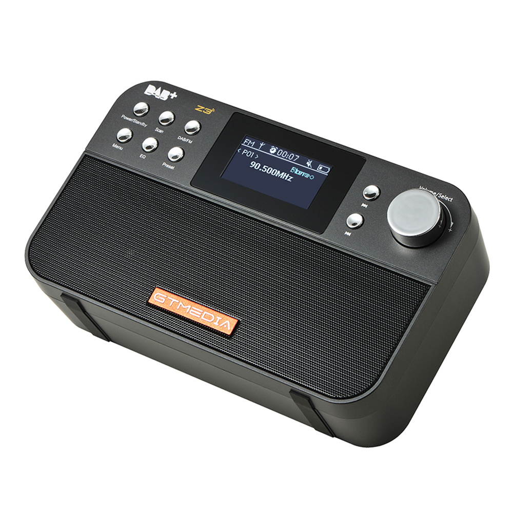 GTmedia Z3 Portable DAB Radio Digital FM Radio USB Rechargeable Battery Powered with Speakers TFT-LCD Screen