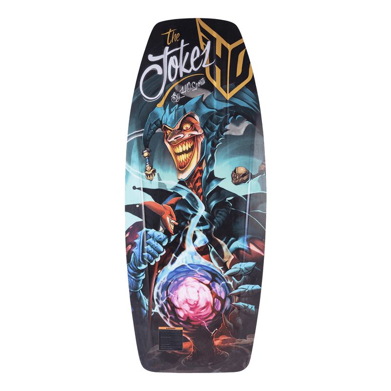 HO Skis 93704001 Water Sports High Performance Official DC Comics Joker Kneeboard with Knee Strap and Square Tip