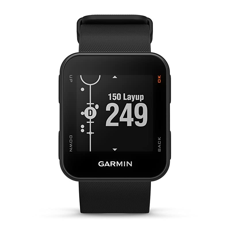 Garmin Approach S10 Black Golf GPS Watch Power Bundle | Includes HD Screen Protectors  Portable Charger | 40000 PreLoaded Worldwide Courses Simple Golf GPS Watch