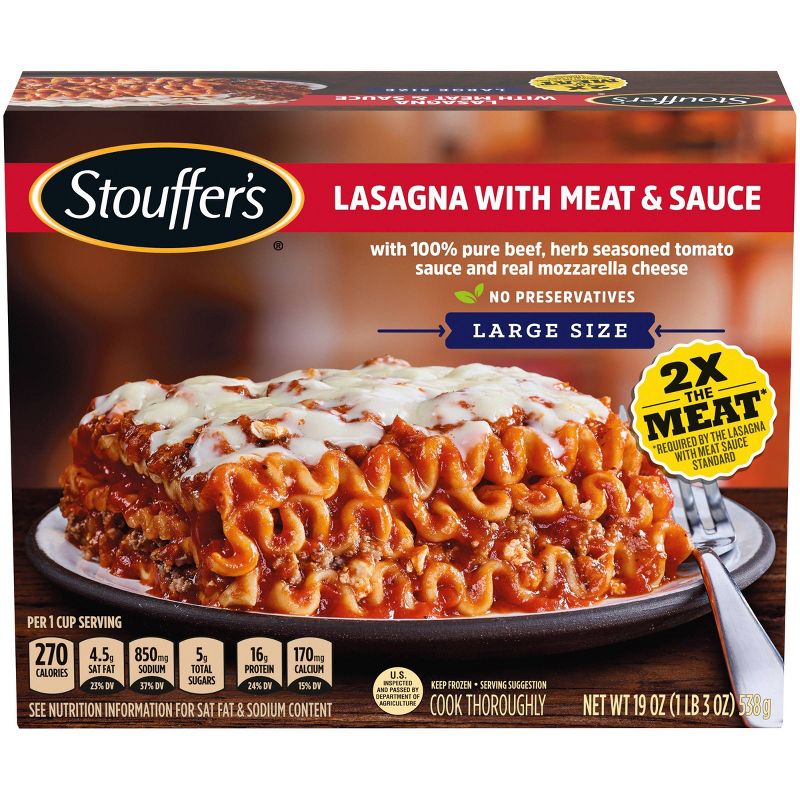 Stouffer's Frozen Lasagna with Meat & Sauce - 19oz