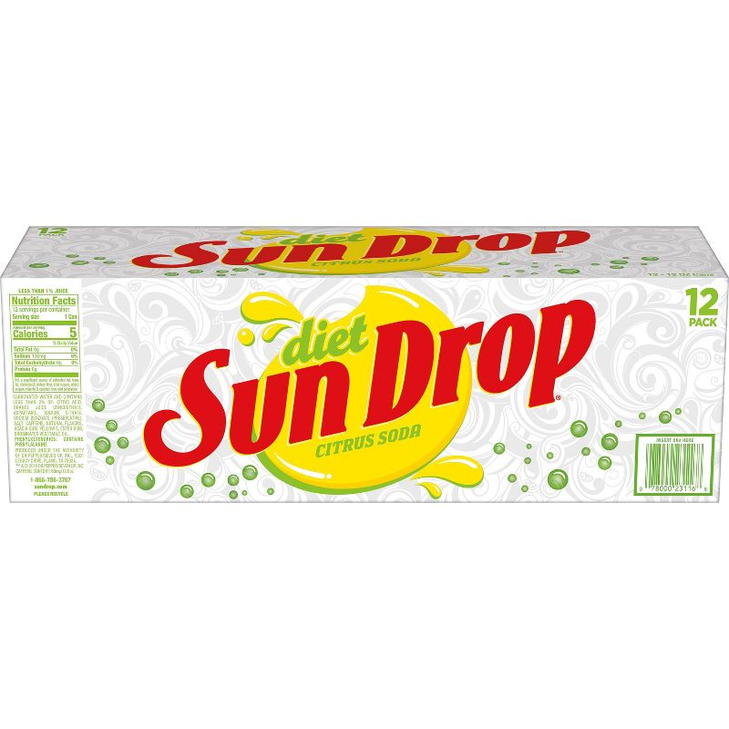 Diet Sun Drop Soda - 12pk/12 fl oz Cans