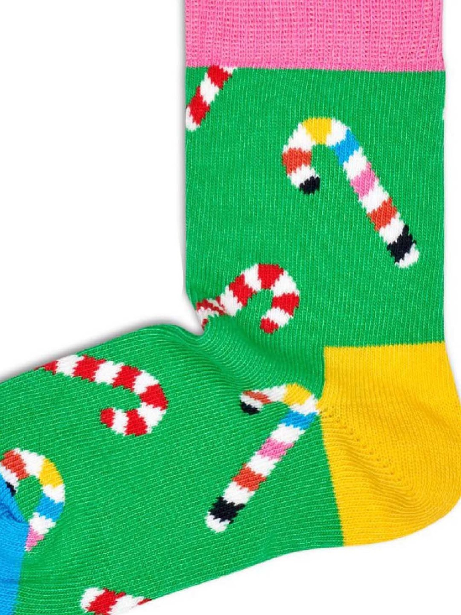 Happy Socks Kids Candy Cane Multicolor Cotton Printed Socks (12-24M)