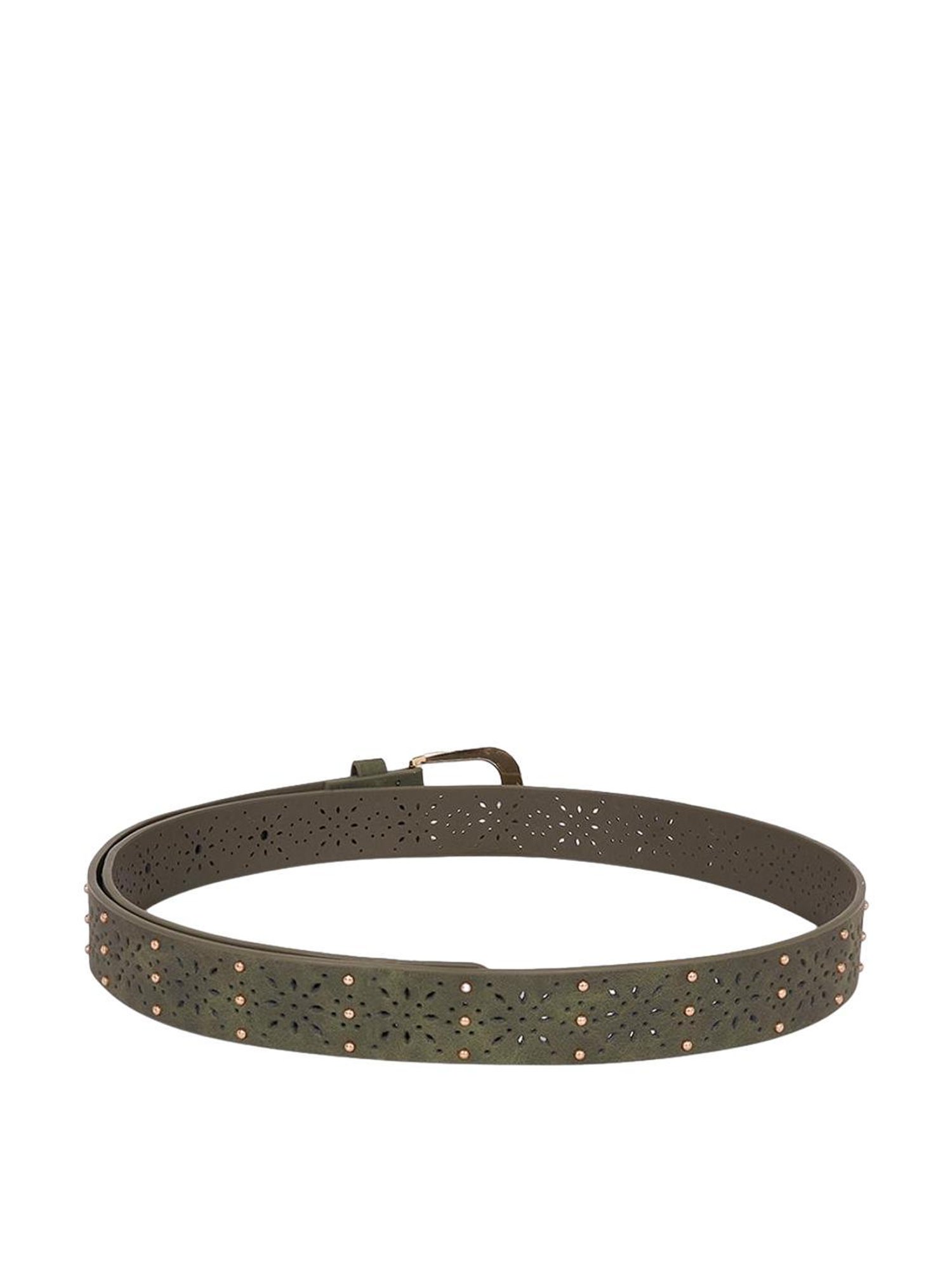 Hidesign Mariko Brown Solid Leather Narrow Belt