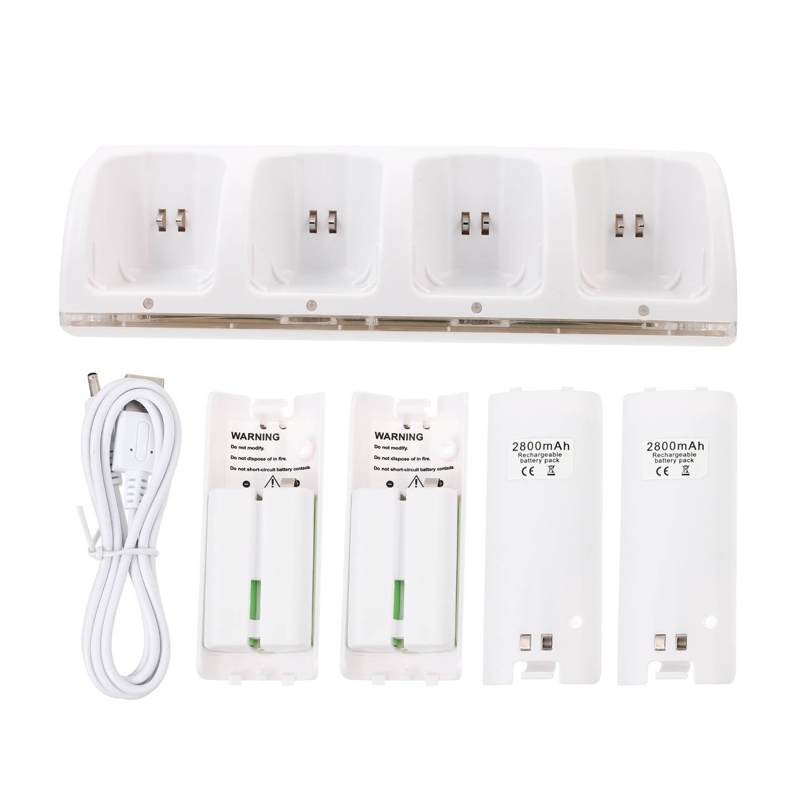 1 Set Professional Durable Battery Adapter Battery Charger 4 Slots Battery Socket