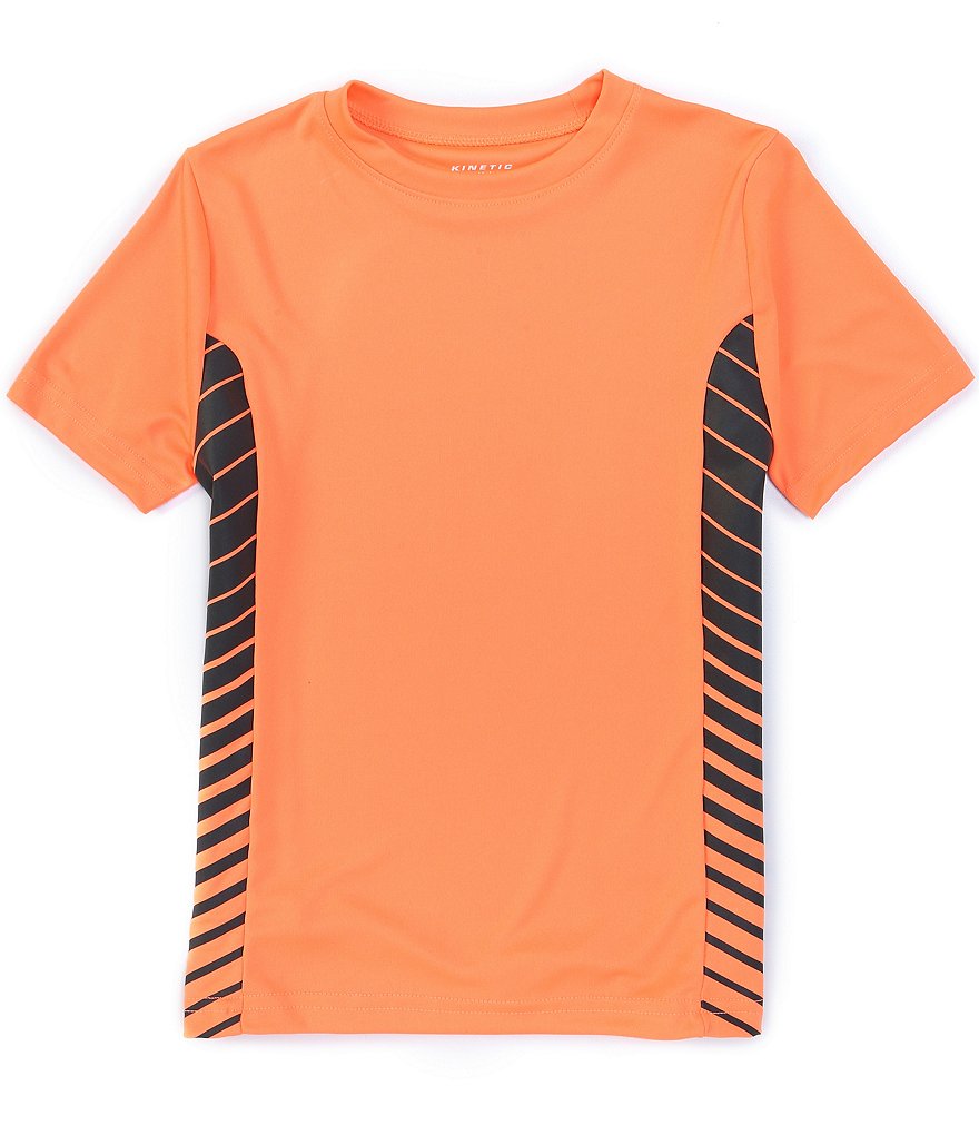 Kinetic by Class Club Little Boys 2T-7 Short-Sleeve Side Panel Performance Tee