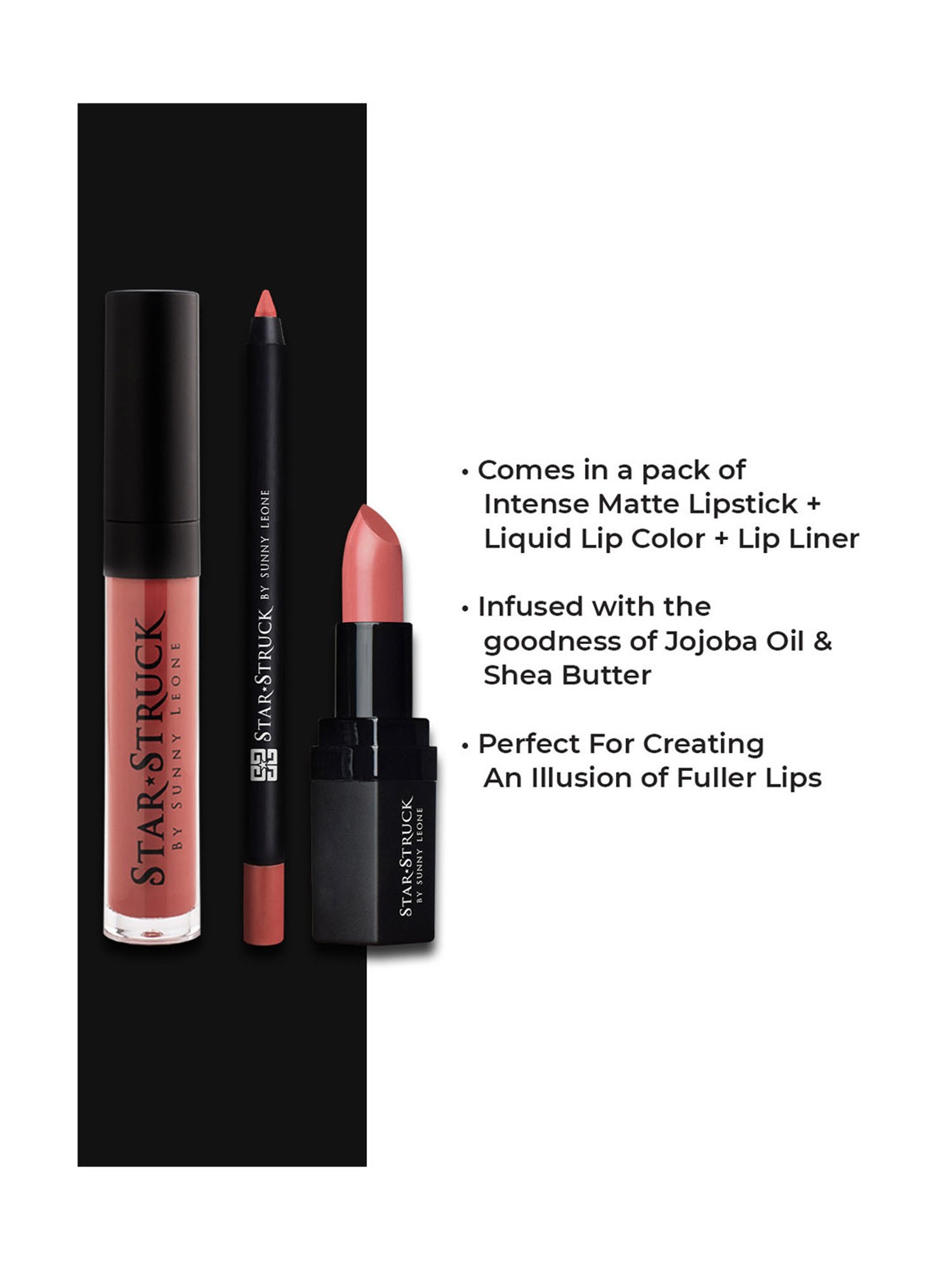StarStruck By Sunny Leone Intense Matte Lip color Liquid Lip Color & Lip Liner Baby Doll
