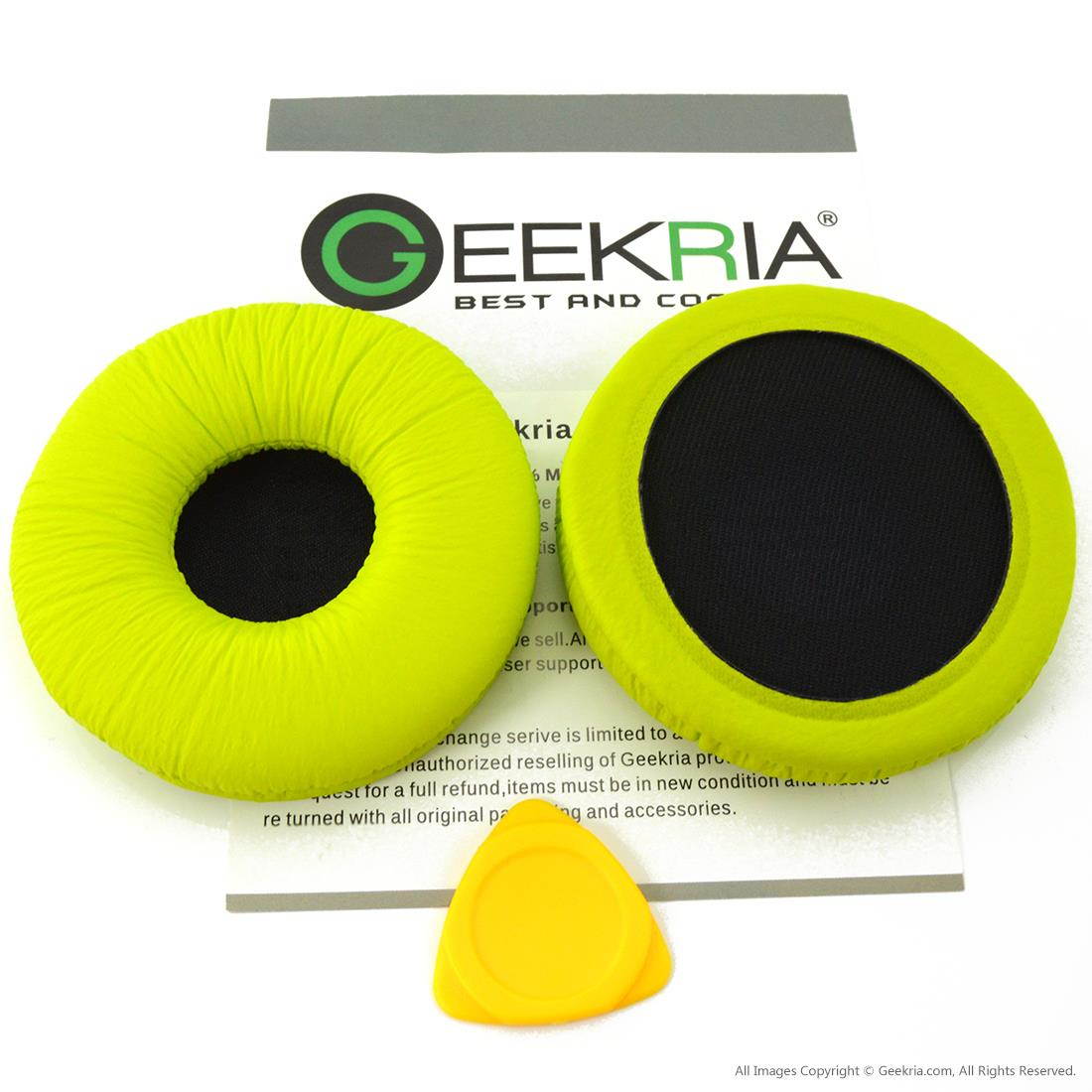 Geekria Earpad for SONY MDR-PQ2, AKG K518, K518DJ, K518LE Headphones Ear Pad / Ear Cushion / Ear Cups / Ear Cover / Earpads Repair Parts (Green)