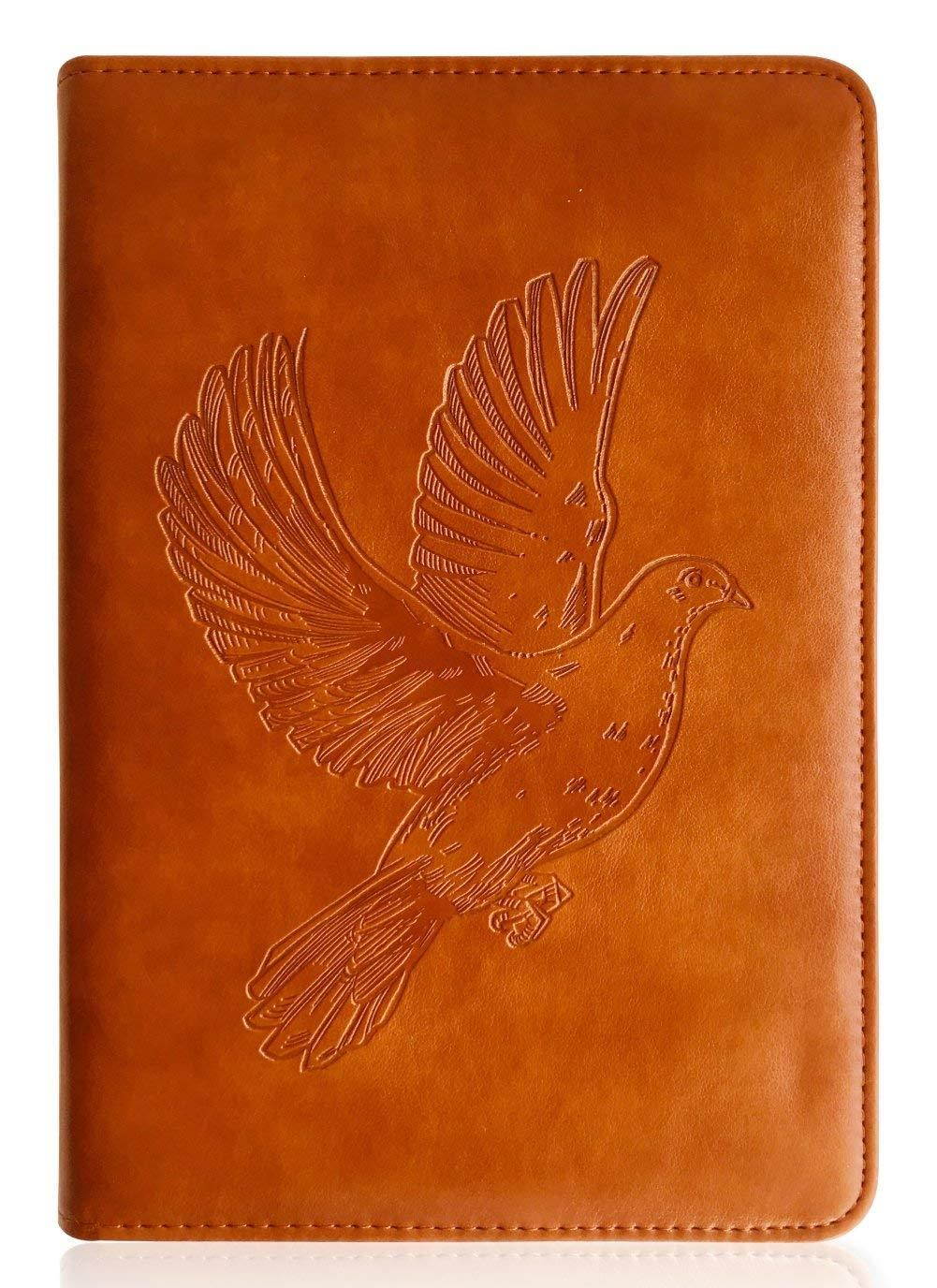 Dove Journal, Writing Journal, Personal Diary, Lined Journal, Bird Journal, Travel, A5 Notebook, Writers Notebook, Faux Leather, Refillable, Fountain Pen Safe, Sewn Binding