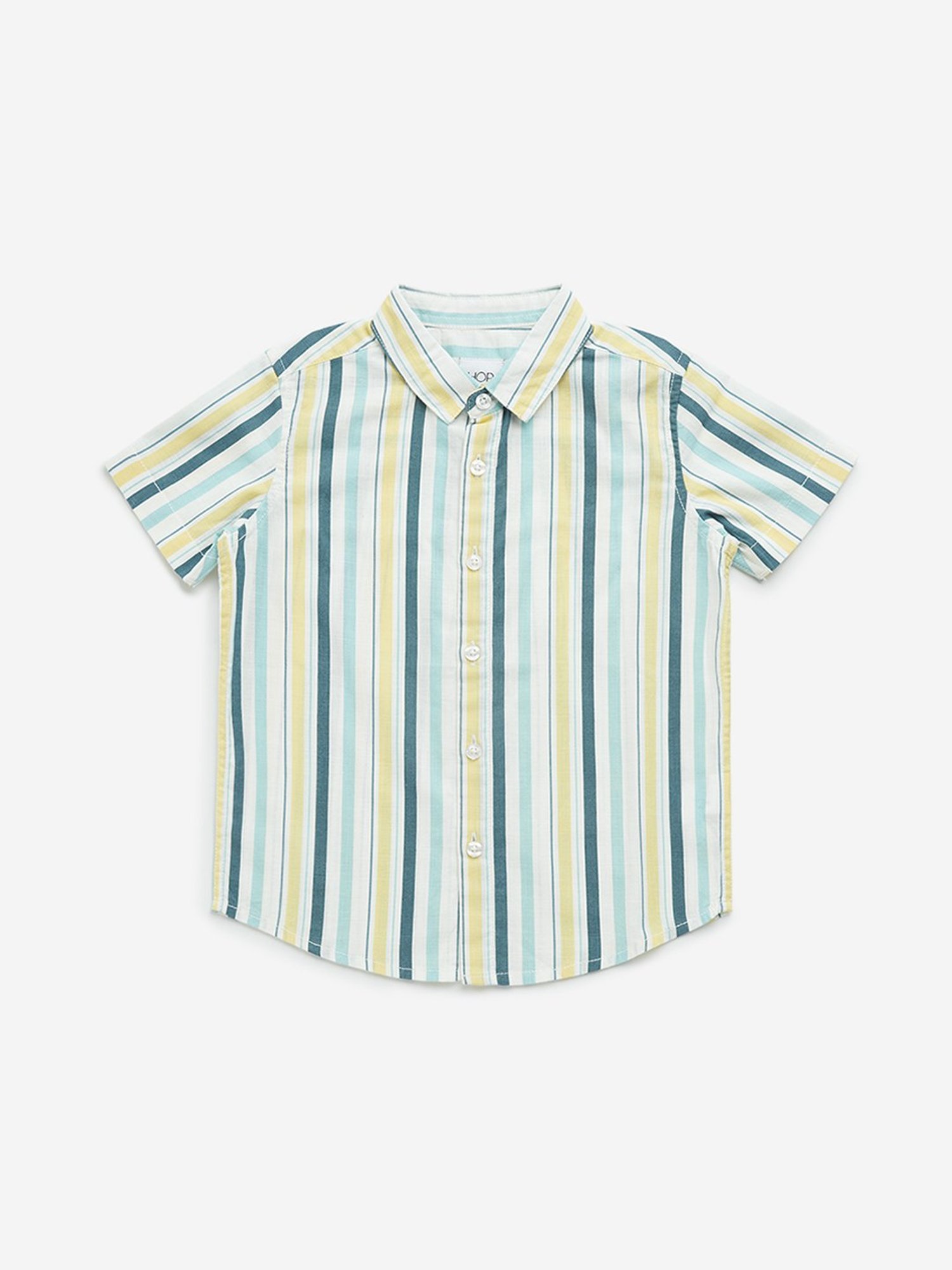 HOP Kids by Westside Multicolour Striped Cotton Shirt