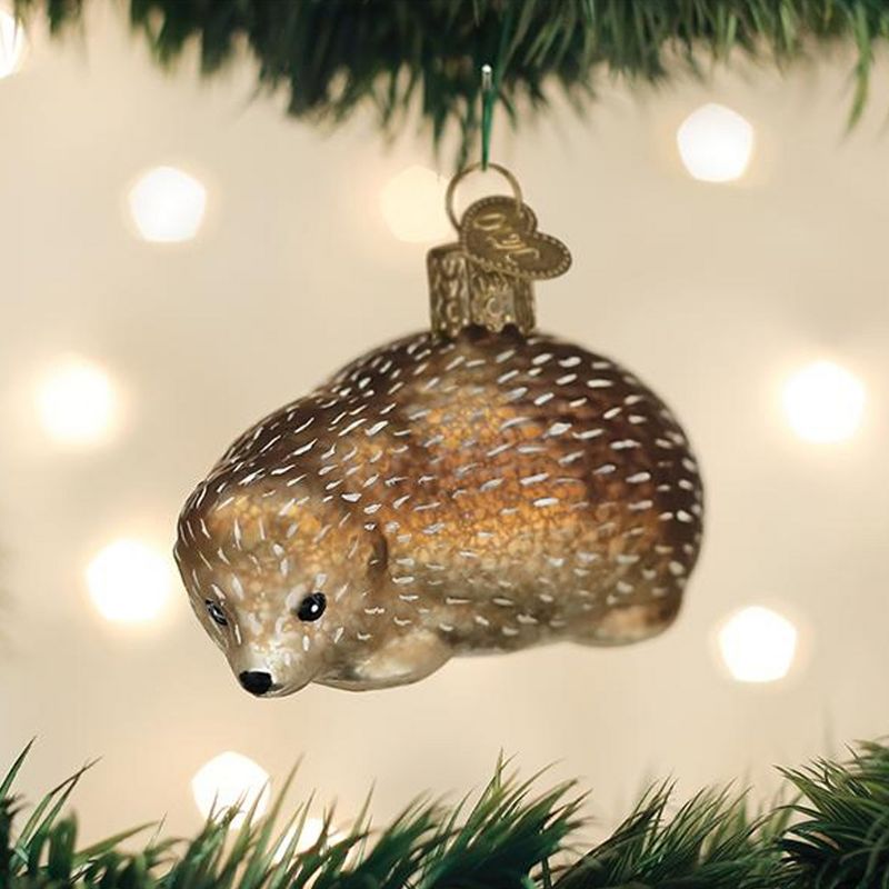 Old World Christmas 2.0" Vintage Hedgehog Woodland Forest Friend  -  Tree Ornaments
