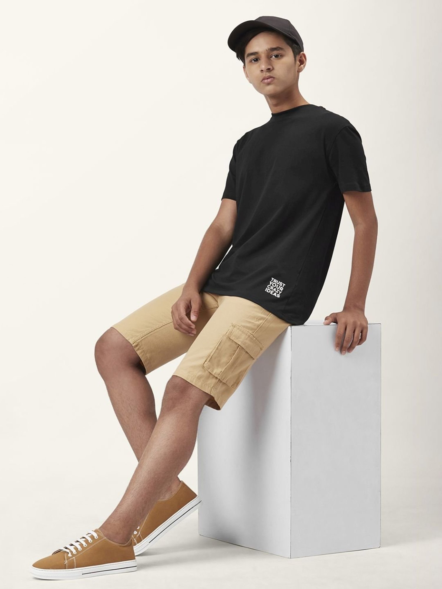 Coolsters by Pantaloons Kids Black Cotton Printed T-Shirt