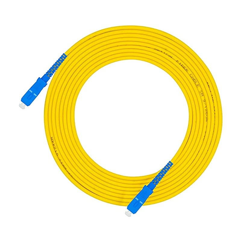 2Meters 6ft SC to SC Fiber Optic Cable Jumper Optical Patch Cord Simplex SingleMode 9125 SCSC