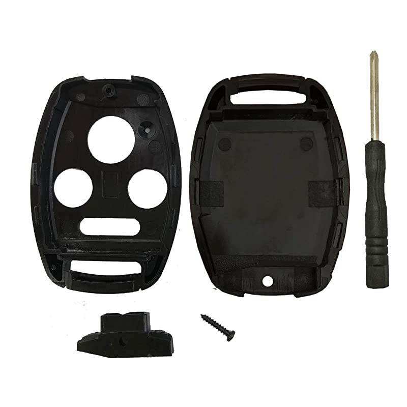 Fob Shell Case Fit for Honda Accord Civic Ex Pilot less Entry Remote Housing Replacement with Screwdriver