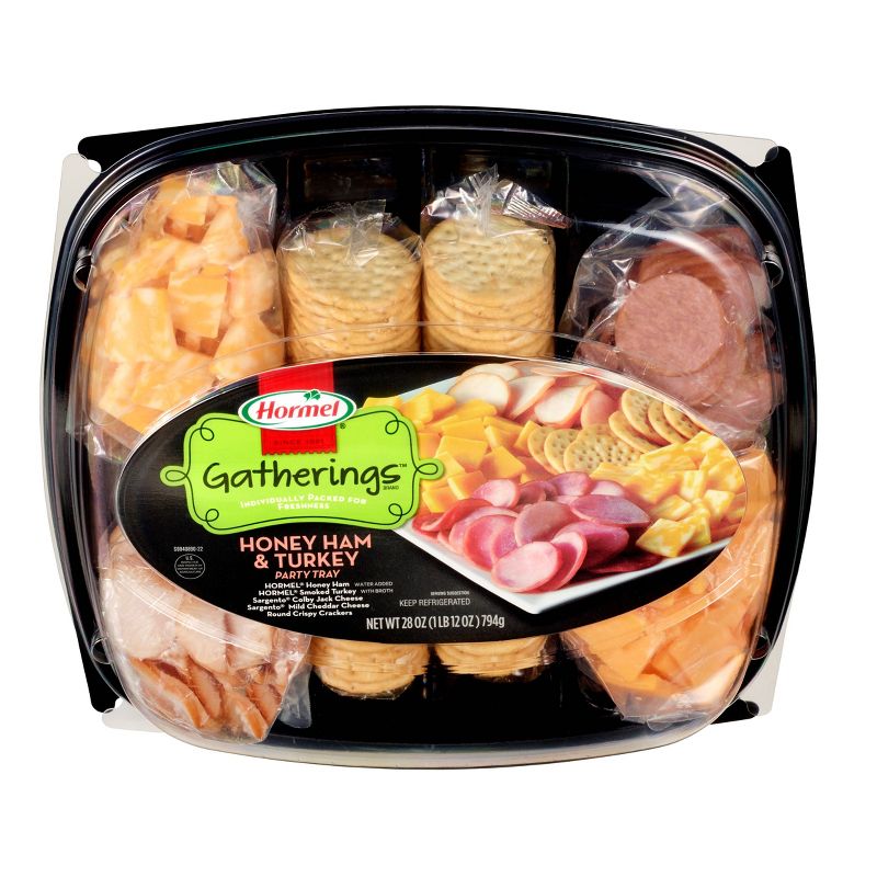 Hormel Honey Ham, Turkey and Cheese Party Tray - 28oz