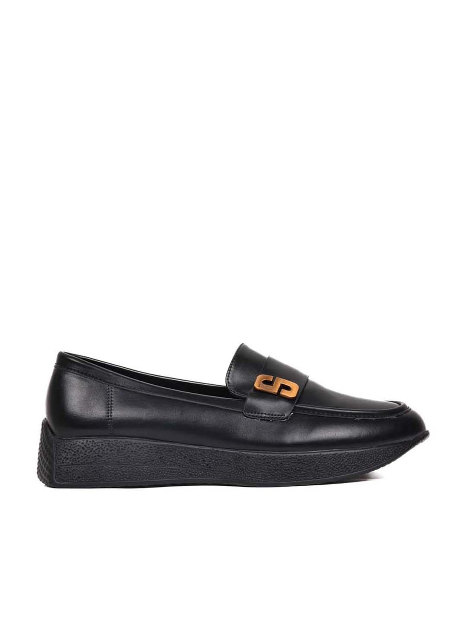 Jove Women's Black Wedge Loafers
