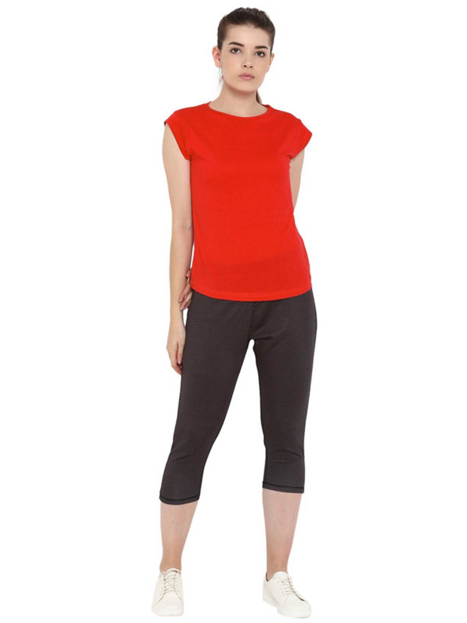 Appulse Red & Dark Pink Cotton T-Shirt - Pack of 2