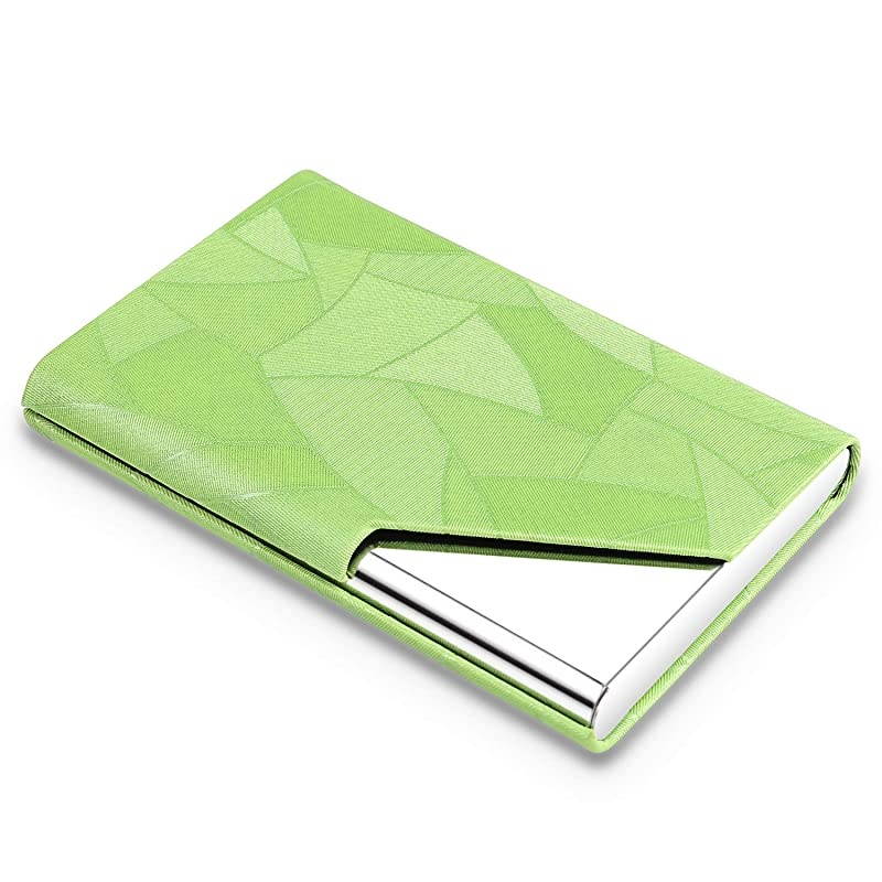 Card Holder, Metal Card Case Pocket, Card Holder for Women & Men, Professional PU Leather Card Holders Name Card Holder Purse Card Case with Magnetic Closure, Black-xbz