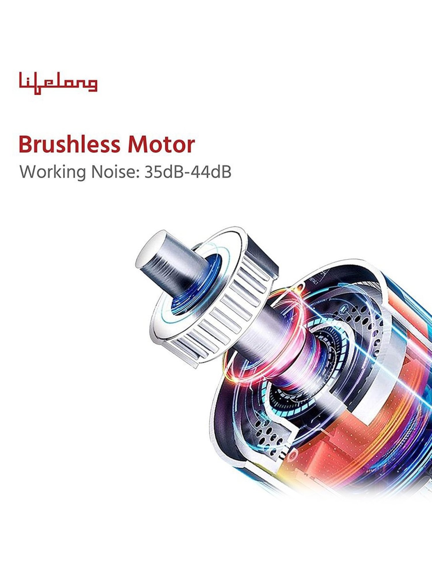 Lifelong LLGM36 Mini Gun Massager with 4 Heads (Green)