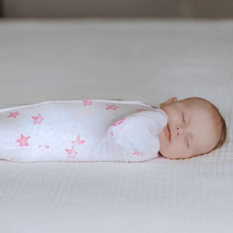 Aden + Anais Essentials Snug Swaddle Twinkle Stars 0-3 Months 2pk