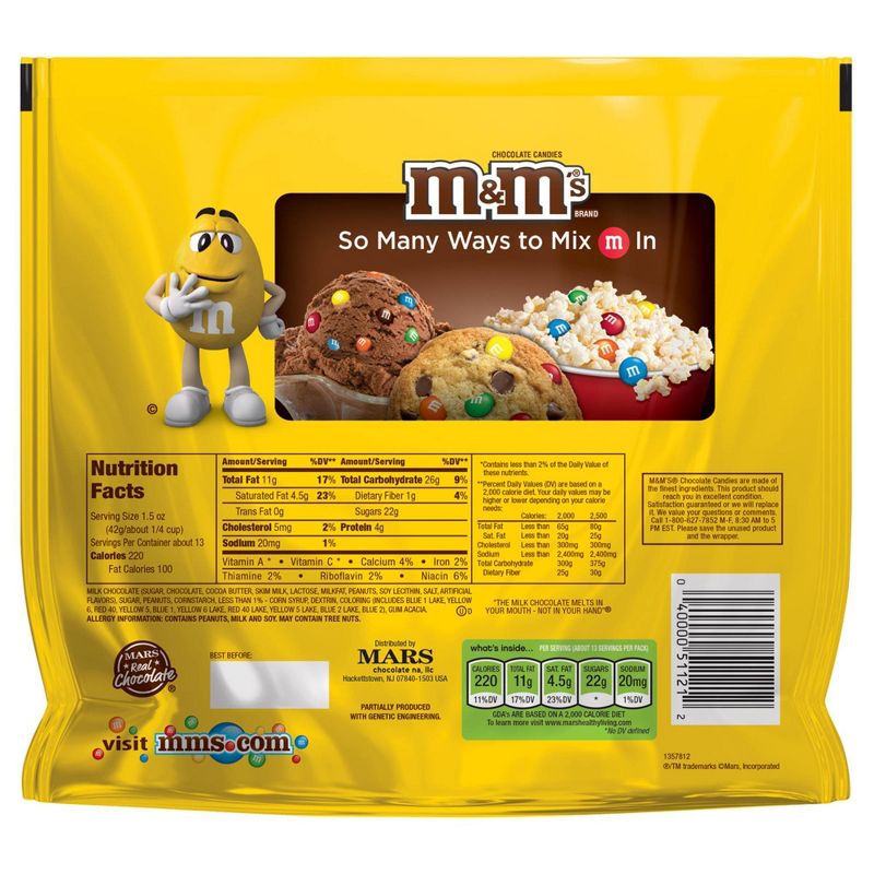 M&M's Peanut Family Size Chocolate Candies - 19.2oz