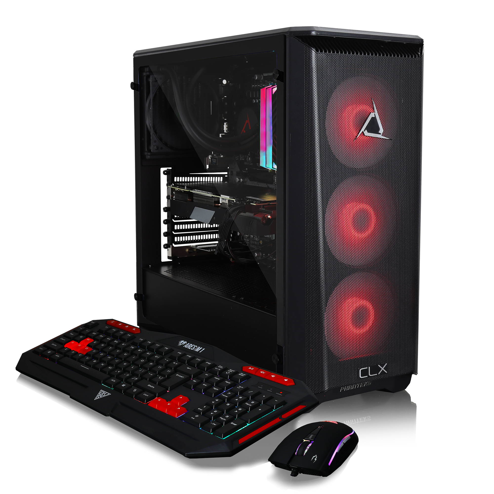 CLX SET Gaming Desktop - AMD Ryzen 7 3800X Processor, 32GB DDR4 Memory, NVIDIA GeForce RTX 3080 Graphics, 960 GB SSD, 4 TB HDD, WiFi, Windows 10 Home 64-bit