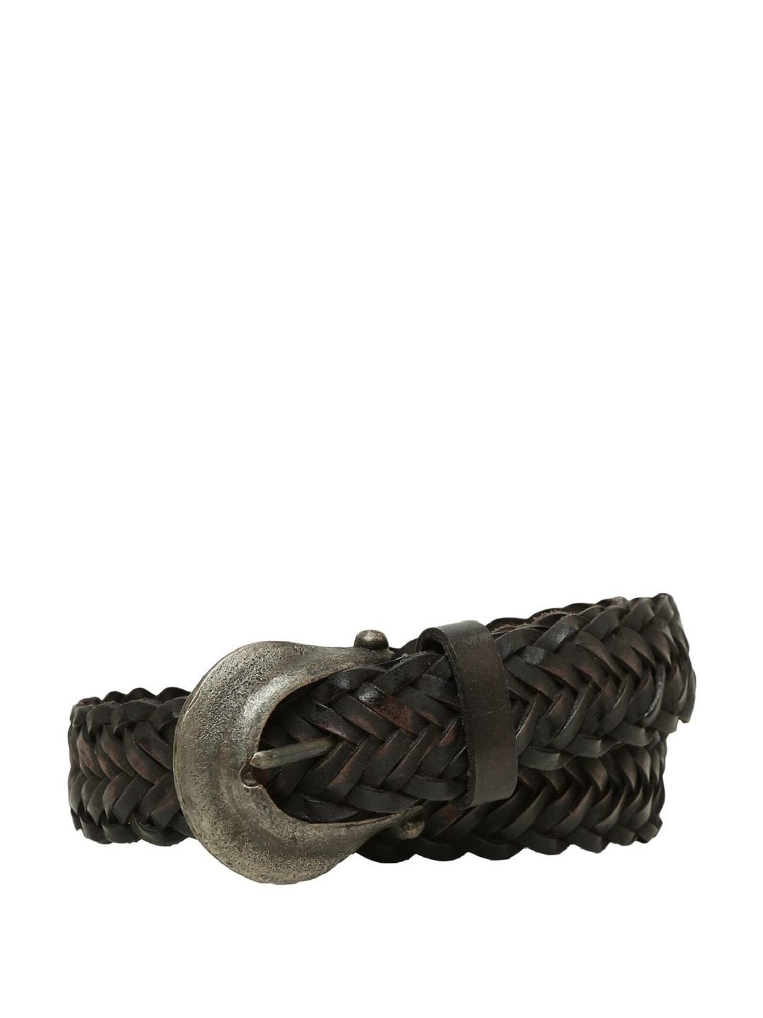 Art N Vintage Black Leather Waist Belt For Women