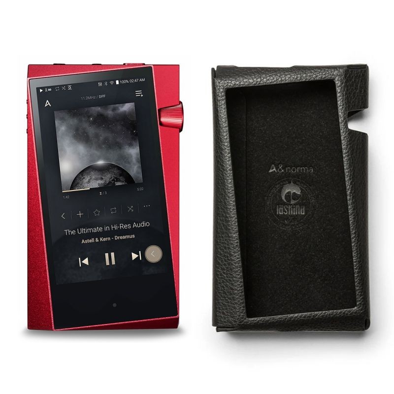 Astell & Kern SR25 Portable Music Player with Protective Case (Carmine Red/Black)