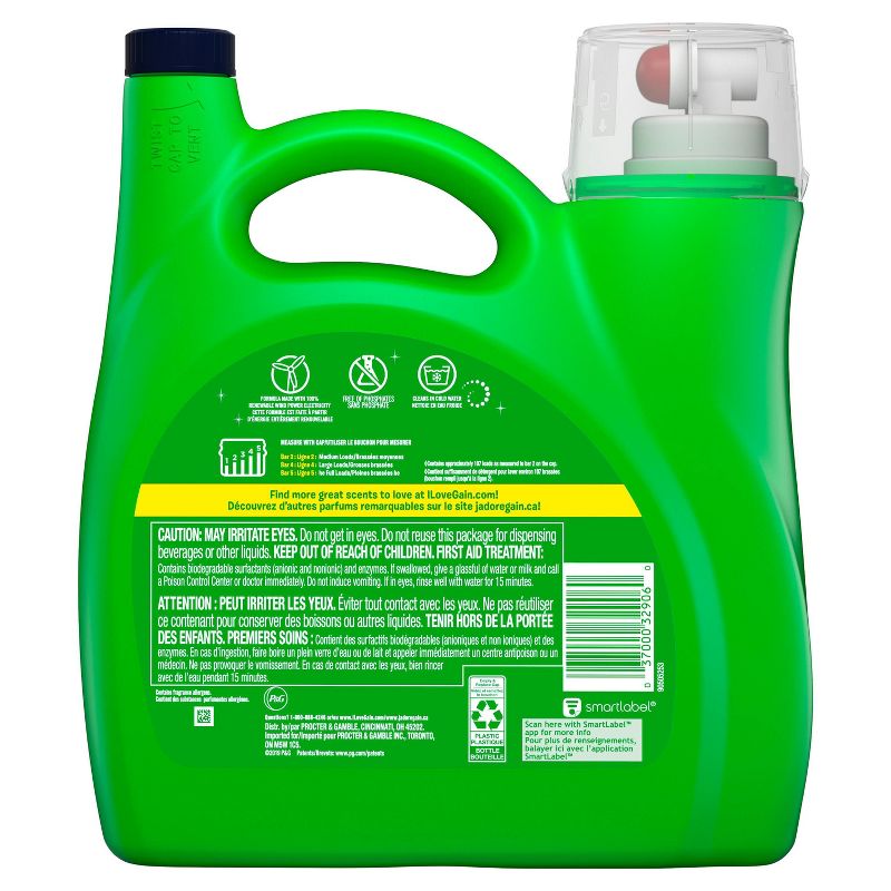 Gain Island Fresh Scent HE Compatible Liquid Laundry Detergent - 165 fl oz