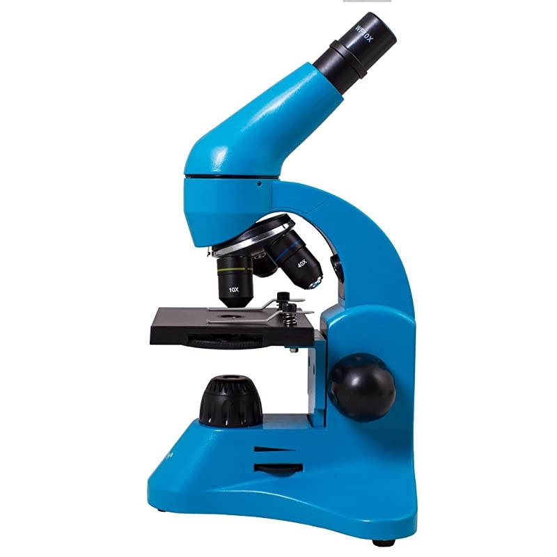 Rainbow 50L Azure Lightweight Student Microscope (40-800x) with Experiment Kit and Storage Case