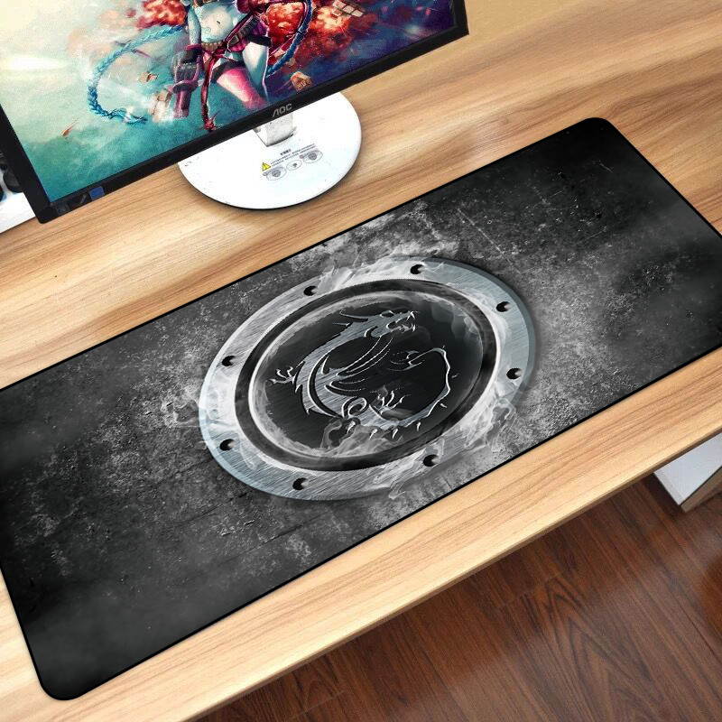 HISPETECH 80X30cm Gaming Mouse Pad Large XL Dragon Computer Mousepad Gamer Natural Rubber Desk Mat for Keyboard Anti-Slip Speed Version