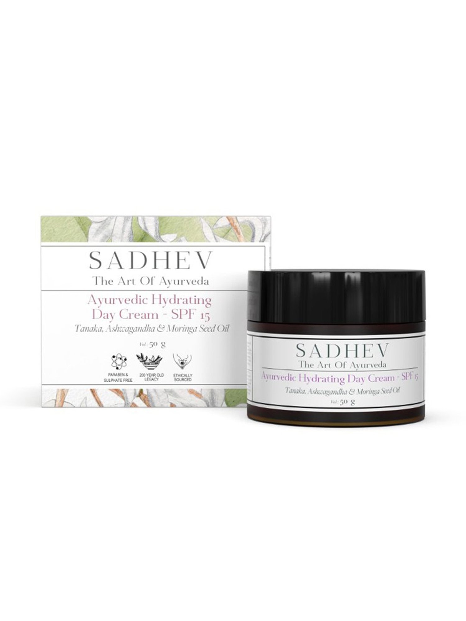 SADHEV The Art Of Ayurveda Ayurvedic Hydrating Day Cream SPF 15 - 50 gm