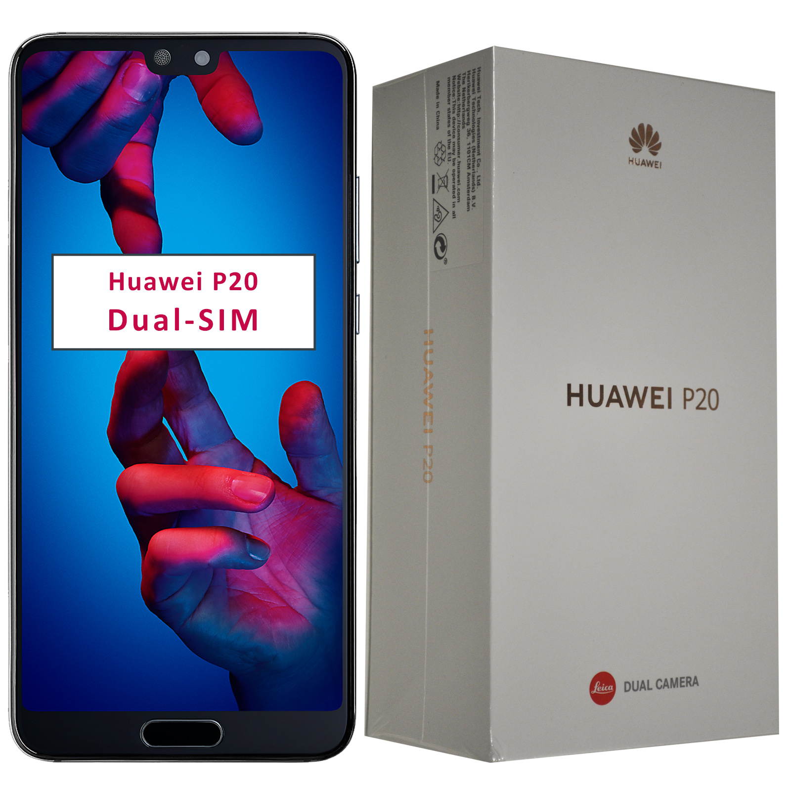 Huawei P20 128GB Dual-SIM (No CDMA, GSM only) Factory Unlocked 4G/LTE Smartphone (Midnight Blue)