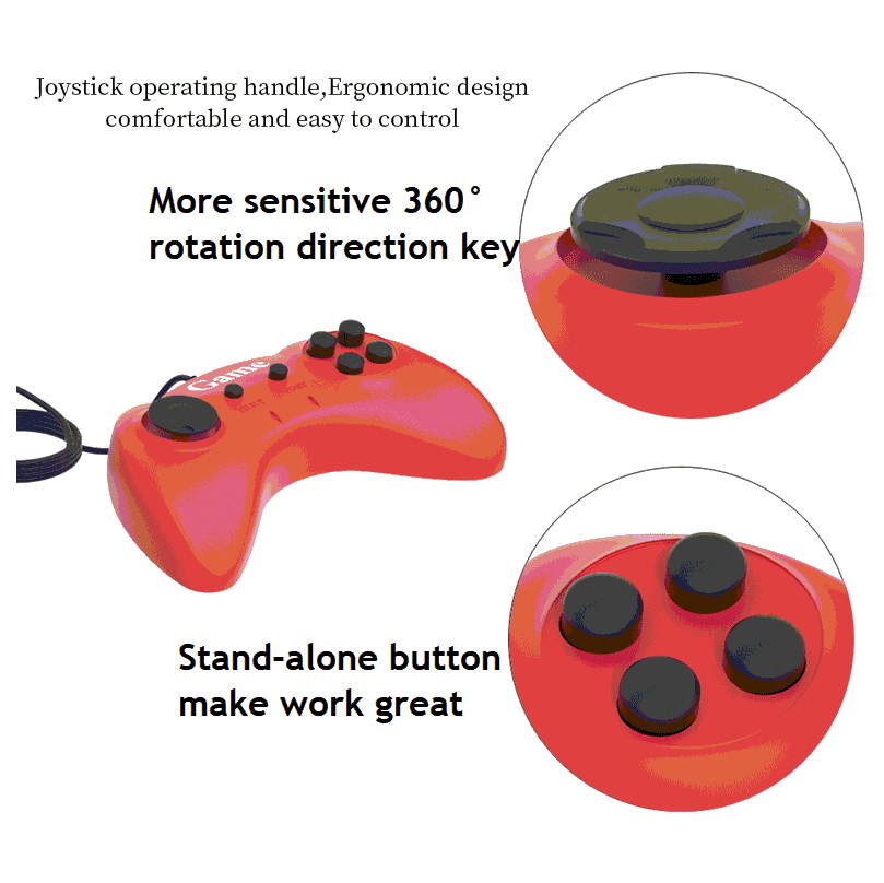 MINI Red & White TV Game Console, Retro Classic Mini Game Console Childhood Game Consoles Built-in 620 Game Dual Control 8-Bit Handheld Game Player for TV Video