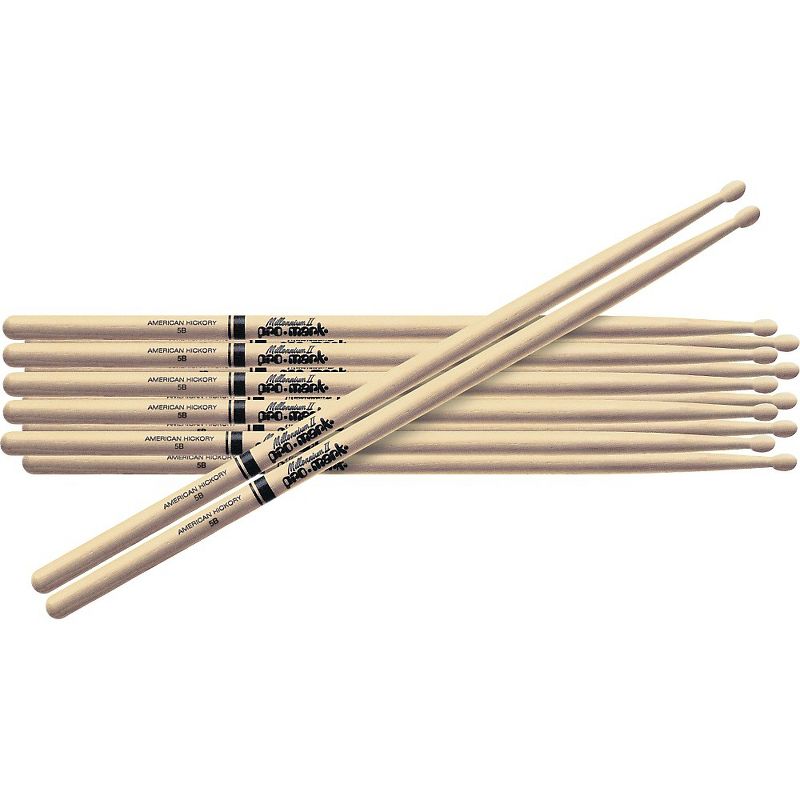 Promark 6-Pair American Hickory Drumsticks Nylon 747N