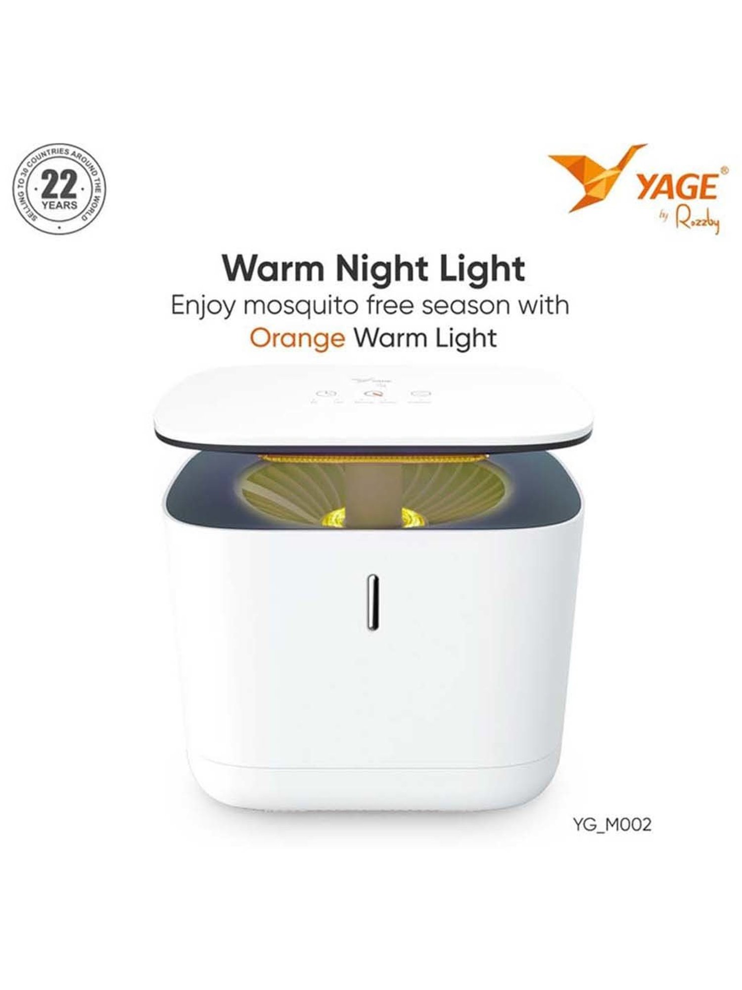 Yage YG-M002 Electric Insect Killer Suction Trap For Indoor and Outdoor (White)